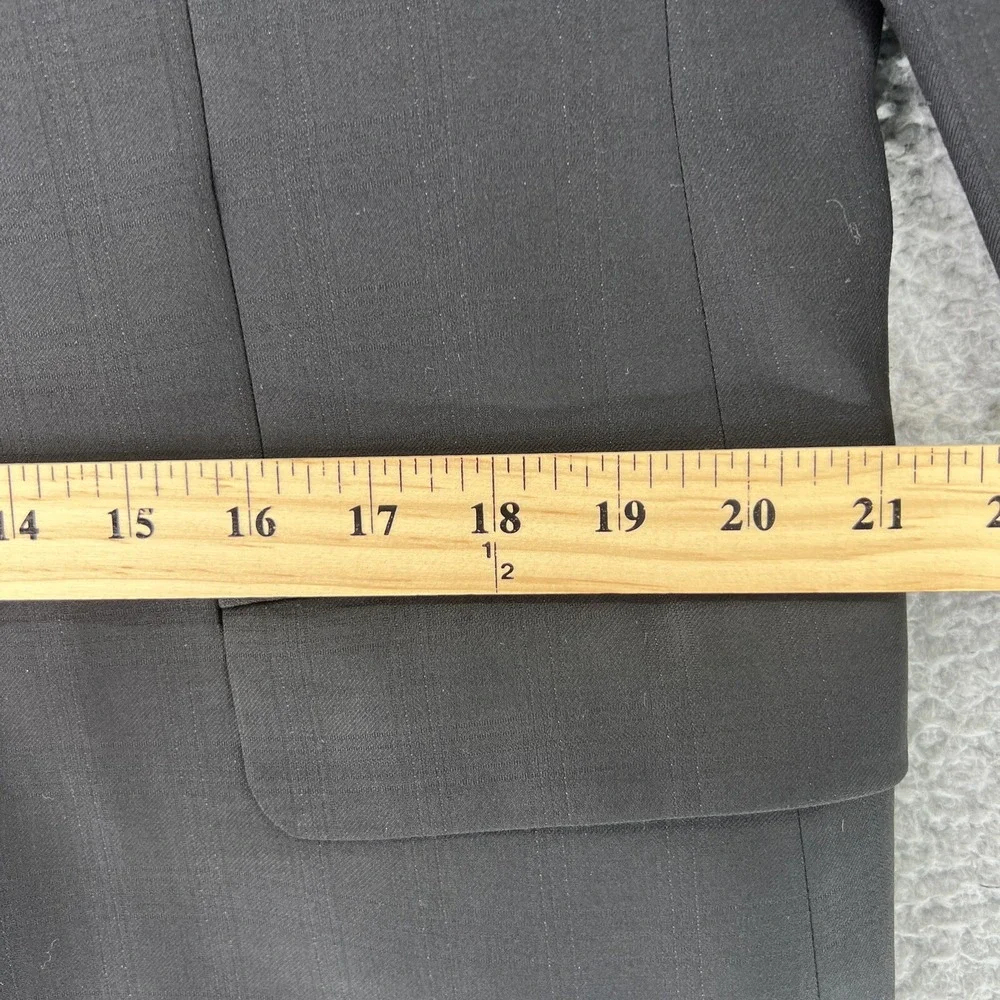 John W Nordstrom Loro‎ Piana Super 120s Wool Blazer Mens Black Sport Coat 42R